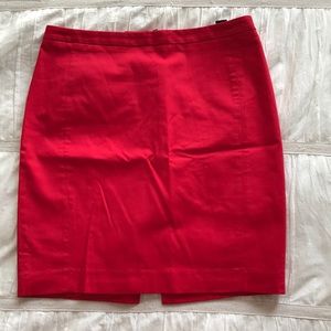 Pink/red a-line work skirt